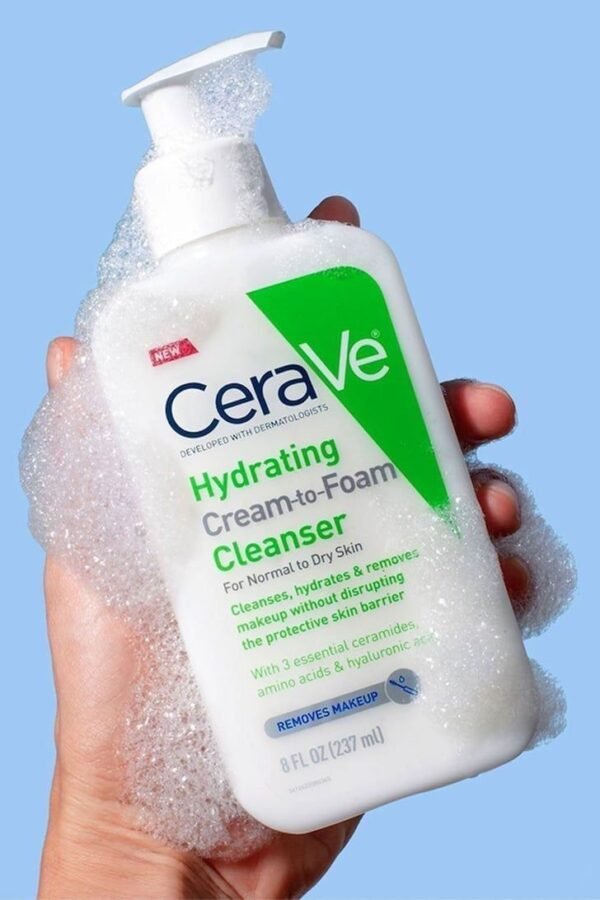 CeraVe Hydrating Cream-to-Foam Cleanser – 237ml