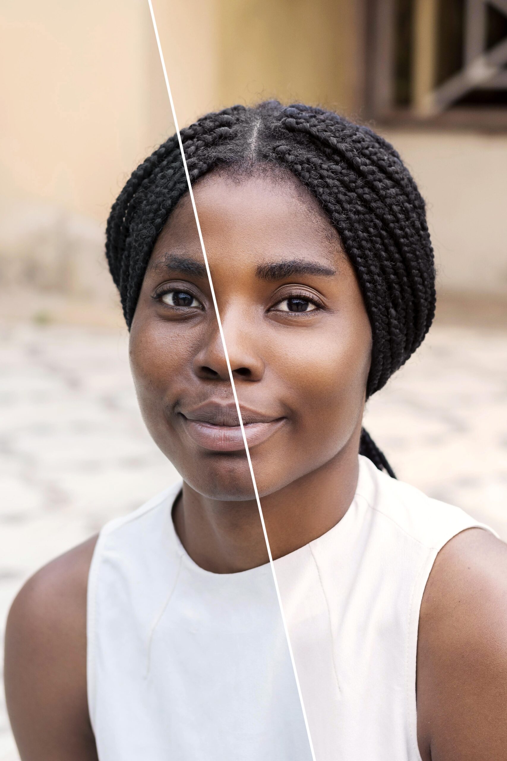 before after portrait woman retouched (1)